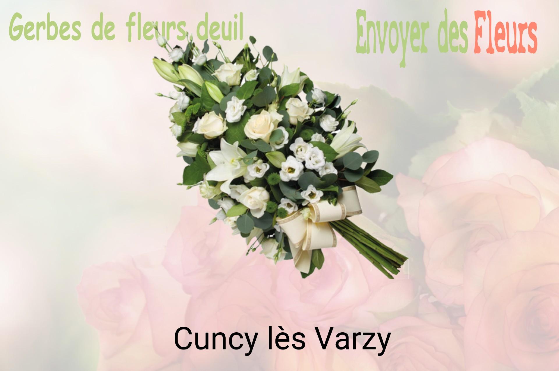 Gerbe de fleurs de deuil livrée à Cuncy-lès-Varzy
